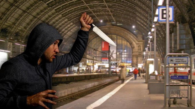 Täter mehrheitlich Migranten: 32% mehr Messer-Delikte an deutschen Bahnhöfen