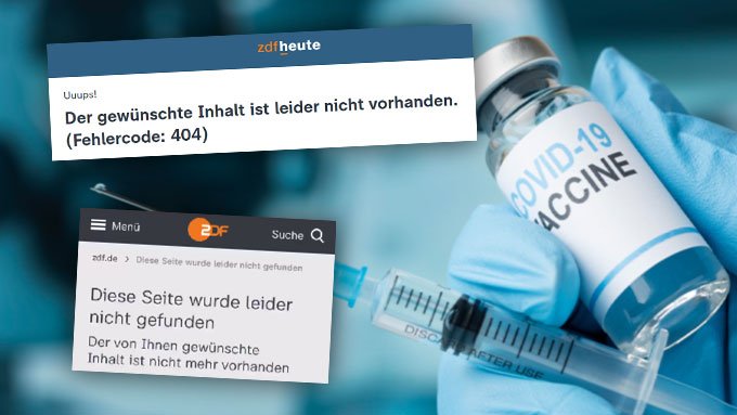 Video deckt auf: ZDF löschte etliche Artikel zu Impf-Wirksamkeit