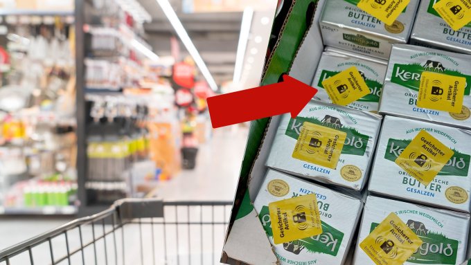 Mundraub: Butter in Supermärkten mit Diebstahl-Schutz